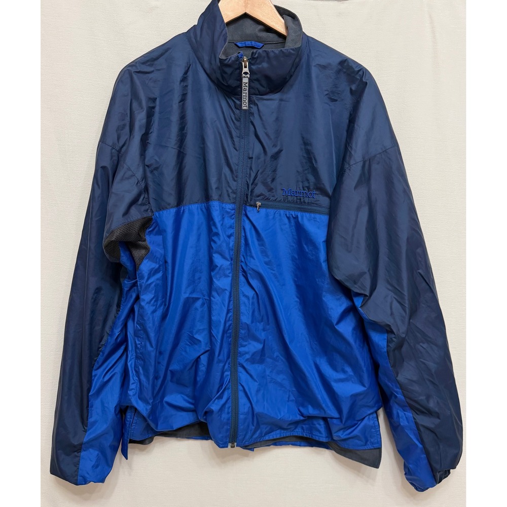 Marmot DriClime Windshirt Two Tone Blue Full Zip Activewear Jacket Mens XL